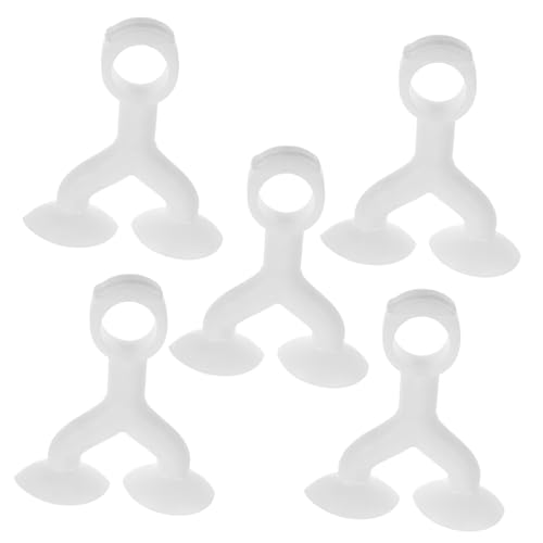 Angoily 5 Stück Silikon Türstopper mit Starken Doppel saugnäpfen Bohrfreie Wandpuffer Rutschfeste Anti kollisions pads für Wohnmobil Bad Küche Schützender Türgriffpuffer von Angoily