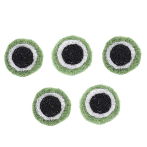 Angoily 5 Stück Teiliges Filz Froschaugen aus Hochwertiger Wolle für DIY Bastelprojekte mit Kindern Handgefertigtes Needle Felting Material Langlebig und Fein Verarbeitet für Kreative Angoily 5 Stück Teiliges Filz Froschaugen aus Hochwertiger Wolle für DIY Bastelprojekte mit Kindern Handgefertigtes Needle Felting Material Langlebig und Fein Verarbeitet für Kreative von Angoily