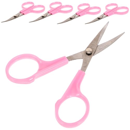 Angoily 5 Stück Teiliges Stickschere mit Abgerundeter Spitze Scharfe Edelstahl Klingen Ergonomisch Gebogene Schneiderschere für Kreuzstich Stickerei und Feine Näharbeiten Zufällige Farbe Angoily 5 Stück Teiliges Stickschere mit Abgerundeter Spitze Scharfe Edelstahl Klingen Ergonomisch Gebogene Schneiderschere für Kreuzstich Stickerei und Feine Näharbeiten Zufällige Farbe von Angoily