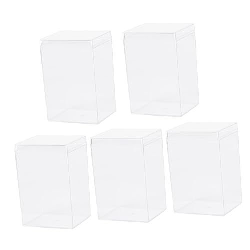Angoily 5 Stück Teiliges Transparente Modell Vitrine Praktische Aufbewahrungsbox für Sammlerfiguren Stapelbar und Staubdicht für Präsentation und Schutz Ihrer von Angoily