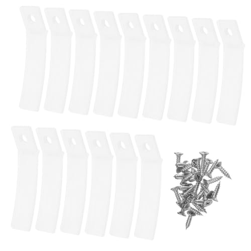 Angoily 50 Sätze Transparente Möbel Stopper mit Schrauben rutschfeste Schubladenhalter für Kommode und Schrank Möbel Reparatur Zubehör Stopper für Stabilität und von Angoily