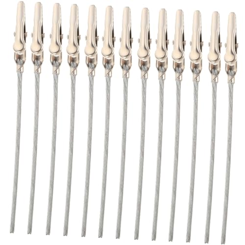 Angoily 50 Stück Alligator Clips Metall Krokodilklemmen Fotohalter Memo Clip Halter für DIY Notizen Bilder Büro Schule Zuhause von Angoily