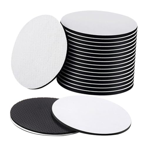 Angoily 50 Stück Blanko-Untersetzer mit Sublimationsdruck Cup -Untersetzer Auto-Untersetzer-Sublimationsrohlinge Sublimationsrohlinge für Auto-Untersetzer Neopren von Angoily