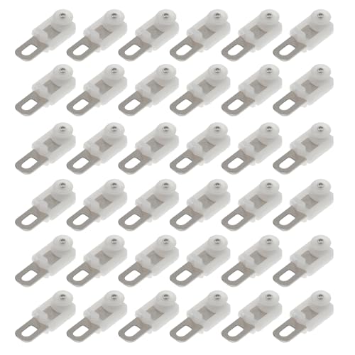 Angoily 50 Stück Gardinenschienenrollen Schwerlast Vorhanggleiter Edelstahl Geräuschlos Für Vorhangschienen Duschvorhänge Büro Wohnzimmer Schlafzimmer Angoily 50 Stück Gardinenschienenrollen Schwerlast Vorhanggleiter Edelstahl Geräuschlos Für Vorhangschienen Duschvorhänge Büro Wohnzimmer Schlafzimmer von Angoily