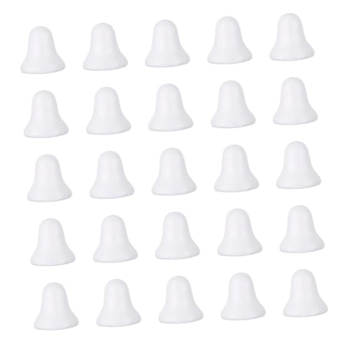 Angoily 50 Stück Glockenanhänger Weihnachtsglocken Hängend Weihnachten Glockenformen Baumglocken Ornamente Dekoration Klein Polystyrol Geformt Klimpern Kugeln Schaum Weiß Angoily 50 Stück Glockenanhänger Weihnachtsglocken Hängend Weihnachten Glockenformen Baumglocken Ornamente Dekoration Klein Polystyrol Geformt Klimpern Kugeln Schaum Weiß von Angoily