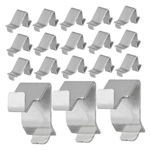 Angoily 50 Stück Metall Regalbodenträger Clips Verdickte Pilaster Klammern Schwerlast Regalhalter für Aktenschrank Bücherregal Küchenmöbel Einsetzbar von Angoily