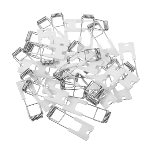 Angoily 50 Stück Teiliges Federstahl Klemmfedern für Einbauleuchten Langlebige Halteklammern für Deckenstrahler Einfache Montage Stabiler Halt ohne Wackeln Geeignet für LED Downlights und von Angoily