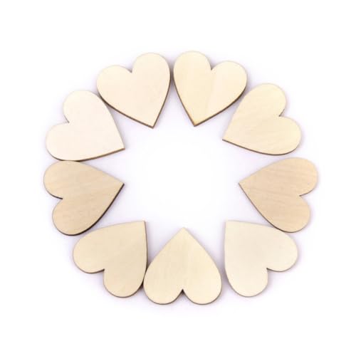 Angoily 50 Stück Teiliges Runde Holzscheiben mit Rinde Beidseitig Geschliffen Naturfarbene Blanko Holzscheiben für DIY Basteln Scrapbooking Kunsthandwerk und Dekoration von Angoily