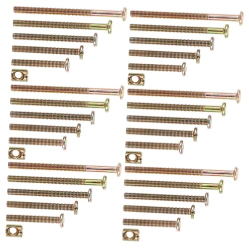 Angoily 51 Stück Teiliges Möbel Schrauben und Muttern Set Farbverzinkte Innensechskant Schrauben für Babybett Stuhl Sofa Vielseitiges Möbel Reparaturkit Einfache Montage Kompakte Angoily 51 Stück Teiliges Möbel Schrauben und Muttern Set Farbverzinkte Innensechskant Schrauben für Babybett Stuhl Sofa Vielseitiges Möbel Reparaturkit Einfache Montage Kompakte von Angoily