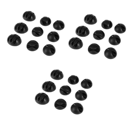 Angoily 3er-Set Kabel-Organizer-Set Draht-Clips Kabelhalter Ladekabel-Organizer Desktop-Kabel-Organizer Schwarz 18 Stück * 3 Angoily 3er-Set Kabel-Organizer-Set Draht-Clips Kabelhalter Ladekabel-Organizer Desktop-Kabel-Organizer Schwarz 18 Stück * 3 von Angoily