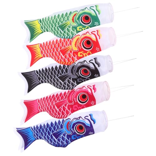 Angoily 5PCS Karpfen Fisch Windsack Traditionellen Japanischen Stil Wind Directional Fisch Anime Satin Flagge Zeichen Hängen Segelfisch Willkommen Banner für Home Shop 55cm Angoily 5PCS Karpfen Fisch Windsack Traditionellen Japanischen Stil Wind Directional Fisch Anime Satin Flagge Zeichen Hängen Segelfisch Willkommen Banner für Home Shop 55cm von Angoily