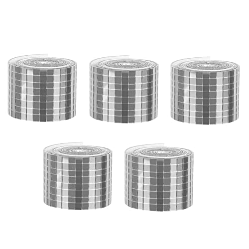 Angoily 5Rollen Selbstklebende Mini Spiegel Mosaikaufkleber Wasserdichte Fliesenaufkleber für Wand und Innendekoration für DIY Projekte und Bastelarbeiten Angoily 5Rollen Selbstklebende Mini Spiegel Mosaikaufkleber Wasserdichte Fliesenaufkleber für Wand und Innendekoration für DIY Projekte und Bastelarbeiten von Angoily