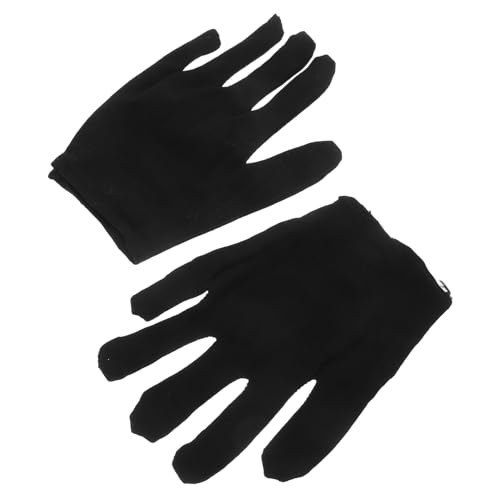 Angoily 6 Paare Schwarze Baumwoll Arbeitshandschuhe Robuste Dicke Industriekunststoff Handschuhe mit Rutschfester Beschichtung Atmungsaktiv Vielseitig Einsetzbar für Herren und Damen bei von Angoily