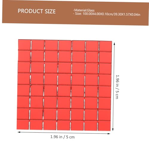 Angoily 6 Rollen Selbstklebende Mosaikaufkleber DIY Glas spiegelstücke Quadrate Rote Spiegelfliesen Wanddeko für Küche Bad Wohnzimmer ohne Rückstände Leicht Entfernbar Angoily 6 Rollen Selbstklebende Mosaikaufkleber DIY Glas spiegelstücke Quadrate Rote Spiegelfliesen Wanddeko für Küche Bad Wohnzimmer ohne Rückstände Leicht Entfernbar von Angoily