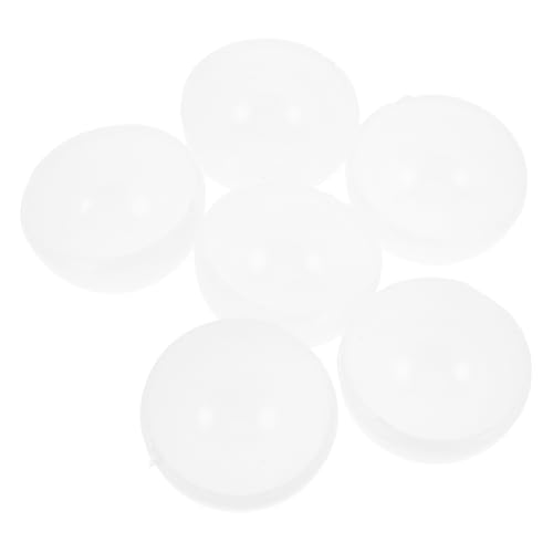 Angoily Flache Stück Lampenschirmabdeckungen 6 Stück für LED Lampen Halbrunder Antibeschlag Diffusor Langlebig Einfache Installation Elegantes Design für Deckenleuchten Leuchtenzubehör von Angoily