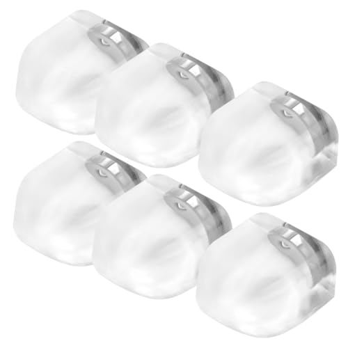 Angoily 6 Stück Magnetische Bodentürstopper aus Transparentem Silikon mit Stoßdämpfender Wirkung Selbstklebend Kratzschützend Geräuscharm für Schlafzimmer und Büro ohne Bohren von Angoily