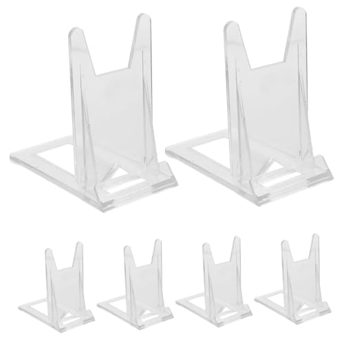 Angoily 6 Stück Teiliges Acryl Tellerständer Verstellbarer Präsentationsständer für Teller Bücher und Bilderrahmen Einfacher und Design für Zuhause und Einzelhandel Angoily 6 Stück Teiliges Acryl Tellerständer Verstellbarer Präsentationsständer für Teller Bücher und Bilderrahmen Einfacher und Design für Zuhause und Einzelhandel von Angoily