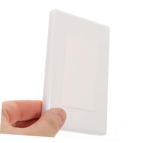 Angoily 6 Stück Teiliges Blanko Abdeckplatten für Steckdosen Kunststoff Einfache Montage für Wandanschlusskästen Zuhause und Büro von Angoily