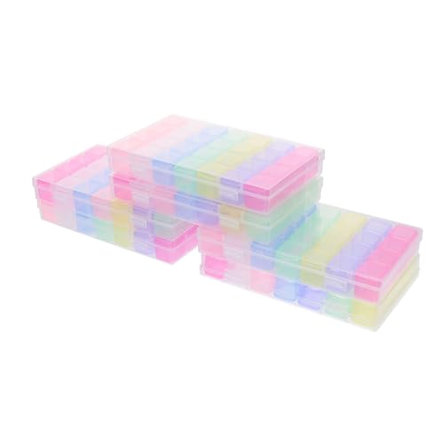Angoily 6stücke Diamant-fachbox Nagel-aufbewahrungsboxen Organizer Diamant-etui Für Zuhause Aufbewahrungsboxen Bunt Aus Kunststoff Leicht Und Tragbar Für Maniküre-DIY-zubehör Und Angoily 6stücke Diamant-fachbox Nagel-aufbewahrungsboxen Organizer Diamant-etui Für Zuhause Aufbewahrungsboxen Bunt Aus Kunststoff Leicht Und Tragbar Für Maniküre-DIY-zubehör Und von Angoily