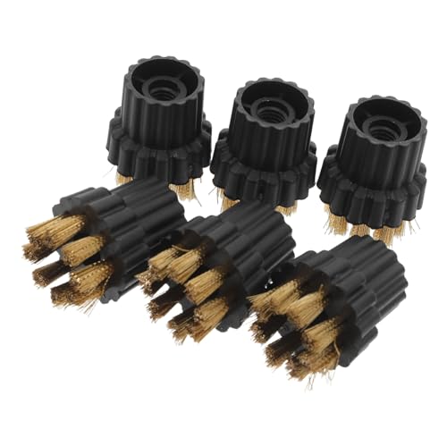 Angoily 6 Stück Teiliges Dampfreiniger Umfassende Detailbürsten für Gründliche Reinigung von Polstern Fliesen Harten Oberflächen Ersatzteile für Haus dampfreiniger Weiche Bürsten für von Angoily