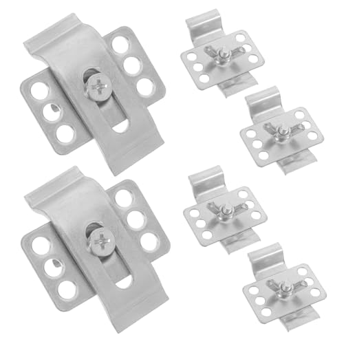 Angoily 6 Stück Teiliges Metall Unterbaubecken Halter Clips Stabile Befestigung Waschbecken Klammern für Badezimmer Küche Keramische Becken Zuverlässige Montage Unterstützung von Angoily