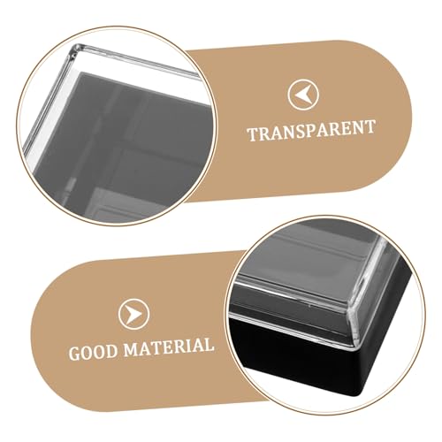 Angoily 6 Stück Teiliges Mineralien Aufbewahrungsboxen aus Robustem mit Transparentem Deckel Klare Displayboxen zur Sicheren Präsentation von Mineralproben Kristallen und Schmuck von Angoily