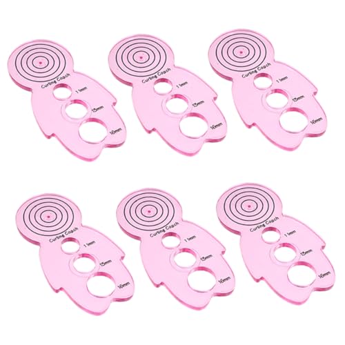 Angoily 6 Stück Teiliges Paper Quilling Tool Leichtes Langlebiges DIY Bastelwerkzeug mit Ergonomischem Doll Shape Curling Design für Dickes Papier und Vielfältige Quilling Formen Rostfrei von Angoily