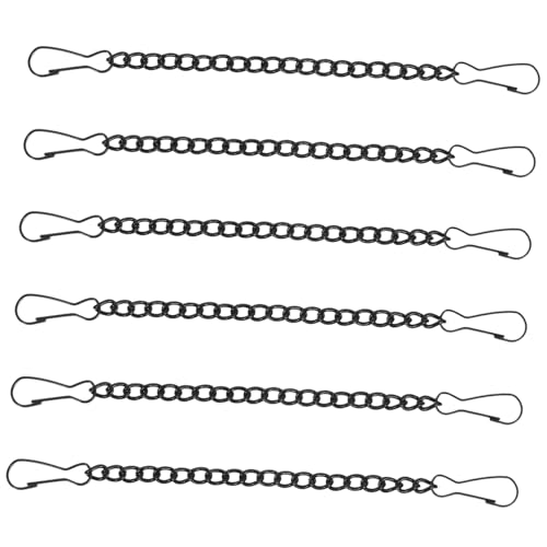 Angoily 6 Stück Teiliges Schwarze Metall Hängeketten mit Haken für Türschilder und Identifikationsschilder Einfache Montage Vielseitig Einsetzbar Dekorativ und Robust Angoily 6 Stück Teiliges Schwarze Metall Hängeketten mit Haken für Türschilder und Identifikationsschilder Einfache Montage Vielseitig Einsetzbar Dekorativ und Robust von Angoily