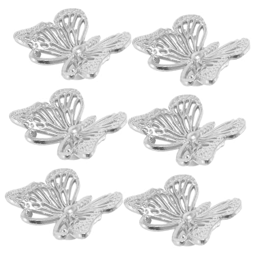 Angoily 6 Stück Teiliges Vintage Schmetterling Möbelgriffe Einloch Schubladenknöpfe für Schrank Kommode Kleiderschrank Retro Türgriffe aus Langlebigem Material Einfach zu Montieren von Angoily