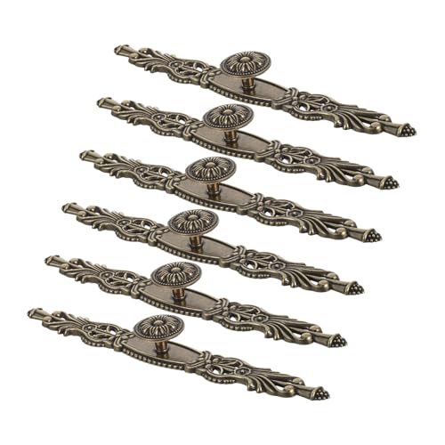 Angoily 6 Stück Teiliges Vintage Schrankgriff Korrosionsbeständigem Zinklegierung Langes Design für Küchenschränke Kleiderschränke und Möbel Einfache Reinigung Komfortabler Griff Angoily 6 Stück Teiliges Vintage Schrankgriff Korrosionsbeständigem Zinklegierung Langes Design für Küchenschränke Kleiderschränke und Möbel Einfache Reinigung Komfortabler Griff von Angoily