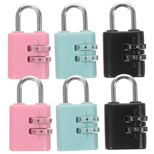 Angoily 6 Stück Teiliges Zahlenschlösser Stelligem Zahlencode Robuste Wetterfeste Kunststoff Vorhängeschlösser für Schränke Schließfächer Briefkästen und Alltagssicherung Angoily 6 Stück Teiliges Zahlenschlösser Stelligem Zahlencode Robuste Wetterfeste Kunststoff Vorhängeschlösser für Schränke Schließfächer Briefkästen und Alltagssicherung von Angoily