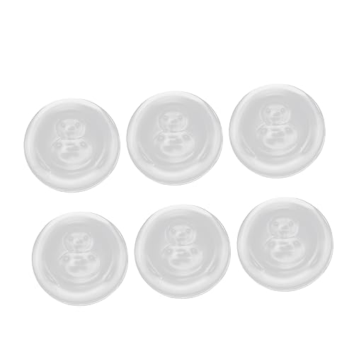 Angoily 6 Stück Türstopper Türpuffer Wand Schutz Selbstklebend Geräuschdämpfende Silikon Türgriffstopper für Wände Durchmesser Waschbar und Wiederverwendbar von Angoily