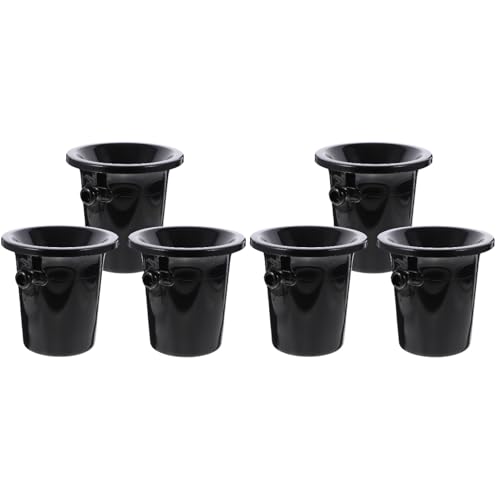 6 Stück Weinverkostungs-Spucknäpfe Weinverkostungs-Dump-Eimer Spucknapf -Eimer Spieß Weinfässer Kalte Weinfässer Eiskübel (Schwarz) von Angoily
