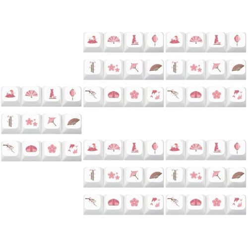 Angoily 60stücke Mechanische Tastatur-tastenkappen Mit Floralen Mustern Hochwertige Sublimierte Für Individuelles Design Langlebig Für Gamer Und -enthusiasten von Angoily