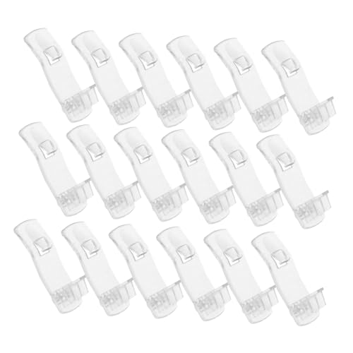 Angoily 60 Stück Küchenregalstifte Schrankregal Stützklammern Küchenschrank Regalstifte Transparente Regalstützstifte Verriegelbare Schrankregalklammern Durchsichtige von Angoily