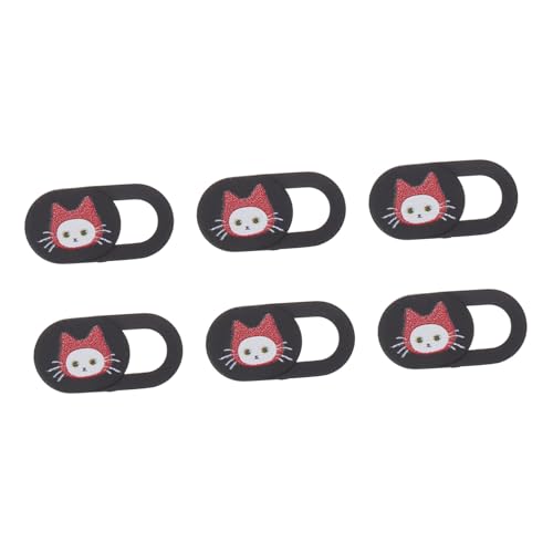 Angoily 6-teiliges Webcam-Cover mit Katzen-Design für Laptop Laptop-Cover Slide-Web-Cover für Tablet-sichtschutz von Angoily