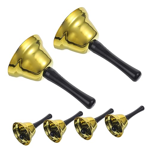 Angoily 6stücke Metall-handglocke Retro-rufglocke Für Bar Restaurant Hotel-Geschirr Weihnachten Party Glocke Mit Klarem Klang Und Schöner Dekoration von Angoily
