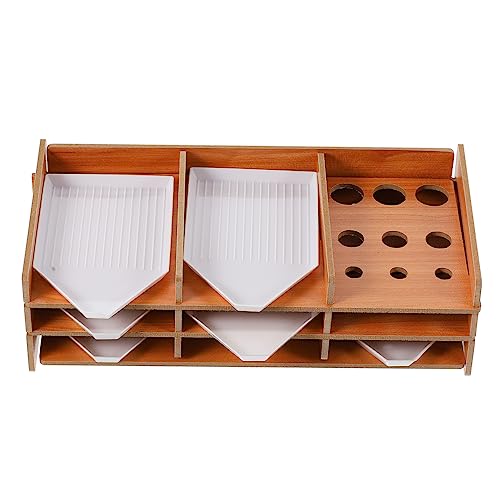 Angoily 7 Stück Multi-Layer-Tablettpalette Tablett-Organizer Diamant Art Tray Organizer groß Inhaber goldschmiede Werkzeug Diamond Art Werkzeugaufbewahrung DIY-Diamant-Tablett Kunststoff von Angoily