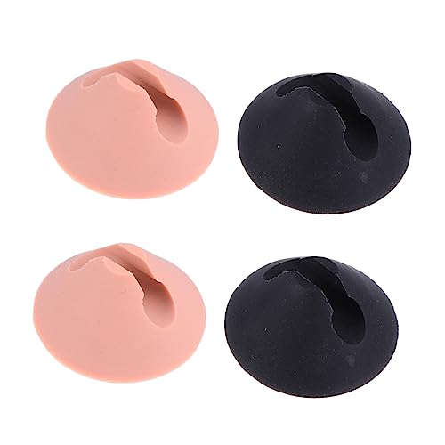 Angoily 8 STK Tischset Aus Metall Bodenschutzmatte Stühle Möbelfüße Haar Klammern Schreibtisch Zubehör Haarnadel-beinschützer Haarnadel-beinschutz Silikon-Gummi Schmiedeeisen Silikonkappe von Angoily