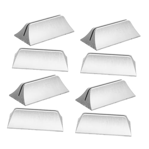 Angoily 8 Stück Büro Bildschirmclip Schreibtisch Trennwand Klemme Sichtschutz Halterung Metall Bildschirmständer Faltbarer Sichtschutzständer Trennwandfüße Trennwand Clip von Angoily