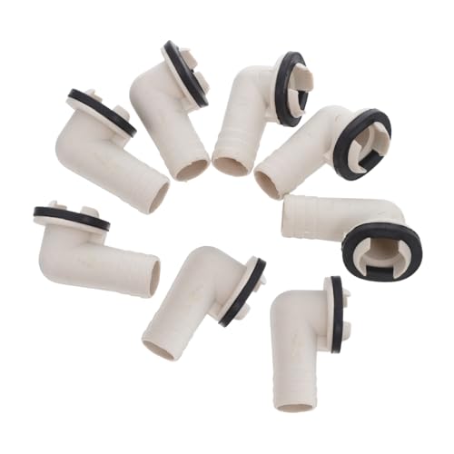 Angoily 8 Stück Teiliges Ac Ablaufschlauch-adapter Wasserdichter Ablaufschlauch Verbinder mit Dichtungsring Leichter Kunststoffbogen für Klimaanlagen-außeneinheiten und Fenstergeräte von Angoily