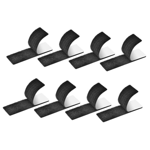 Angoily 8 Stück Teiliges Doppelseitiges Klettband für Teppichfixierung Selbstklebend Starke Haftung Waschbare und Wiederverwendbare Teppichunterlage Installieren ohne Bohren für von Angoily