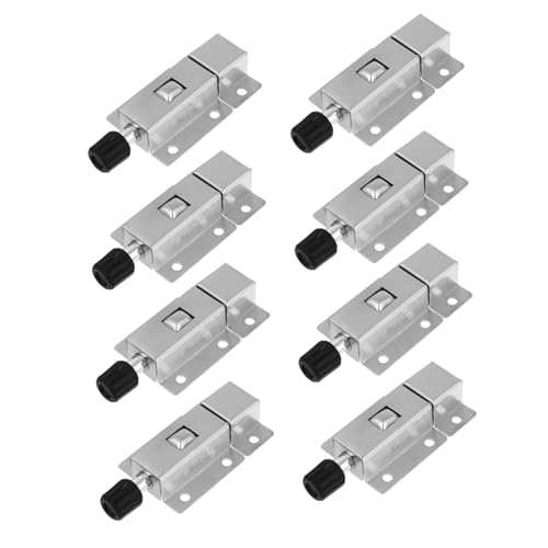 Angoily 8 Stück Teiliges Edelstahl Türschloss mit Doppelseitigem Riegel Korrosionsbeständig Robust und Verschleißfest für Garten und Scheunentüren Einfache Montage Sicherer Halt Angoily 8 Stück Teiliges Edelstahl Türschloss mit Doppelseitigem Riegel Korrosionsbeständig Robust und Verschleißfest für Garten und Scheunentüren Einfache Montage Sicherer Halt von Angoily