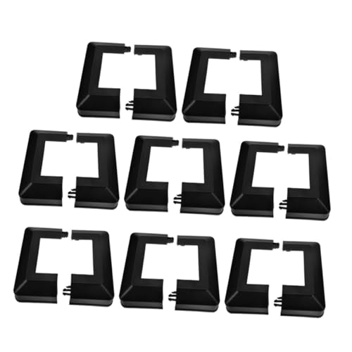 Angoily 8 Stück Teiliges Kunststoff Pfostenabdeckungen Vierkantrohr Fußschutz für Geländer und Zaun Wetterfest Dekorative Geteilte Basisschutzkappen zur Einfachen Anbringung und Angoily 8 Stück Teiliges Kunststoff Pfostenabdeckungen Vierkantrohr Fußschutz für Geländer und Zaun Wetterfest Dekorative Geteilte Basisschutzkappen zur Einfachen Anbringung und von Angoily