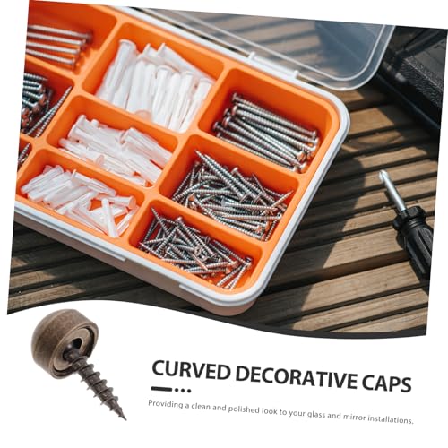 Angoily 8 Stück Teiliges Messing Schrauben Abdeckkappen Dekorative Gewölbte Endkappen für Spiegel und Glas Verdeckt Bohrlöcher Vielseitig Einsetzbar für Möbel und Einrichtungen Angoily 8 Stück Teiliges Messing Schrauben Abdeckkappen Dekorative Gewölbte Endkappen für Spiegel und Glas Verdeckt Bohrlöcher Vielseitig Einsetzbar für Möbel und Einrichtungen von Angoily
