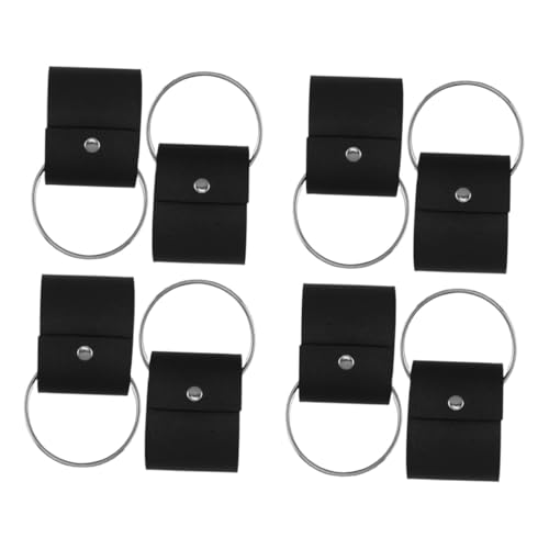 Angoily 8 Stück Teiliges Pu Imitat Handtuchhalter mit Starkem Clip Vielseitiger Tuch Schalhalter für Küche Bad Reise Kompakt und Abnehmbar Passend für Stangen und Türgriffe von Angoily