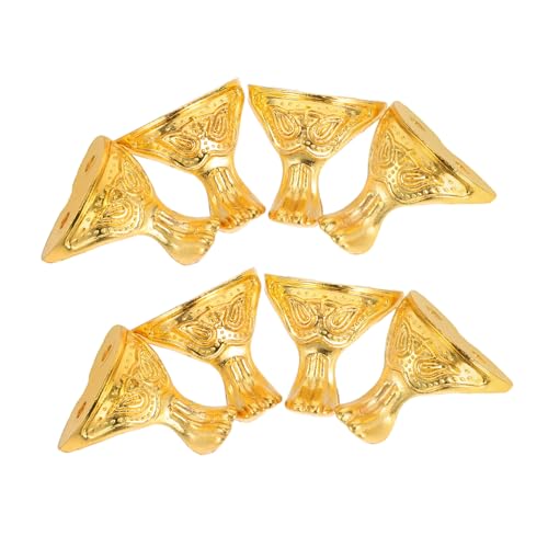 Angoily 8 Stück Teiliges Retro Metall Möbelbeine aus Langlebiger Zinklegierung Kleine Eckschutzfüße für Geschenkboxen Schmuckkästen Holzschachteln Stabil und rutschfest Einfach zu Angoily 8 Stück Teiliges Retro Metall Möbelbeine aus Langlebiger Zinklegierung Kleine Eckschutzfüße für Geschenkboxen Schmuckkästen Holzschachteln Stabil und rutschfest Einfach zu von Angoily