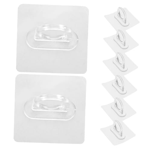 Angoily 8 Stück Teiliges Runde Transparente Klebehaken für Bad mit Selbstklebender Bohrfreier Montage Robust und Schadenfreier Wandhalter für Sprühflaschen Handtücher und Vielseitige Angoily 8 Stück Teiliges Runde Transparente Klebehaken für Bad mit Selbstklebender Bohrfreier Montage Robust und Schadenfreier Wandhalter für Sprühflaschen Handtücher und Vielseitige von Angoily