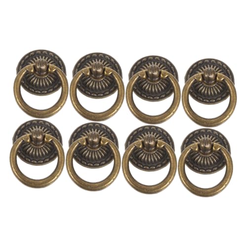 Angoily 8 Stück Teiliges Vintage Ring Möbelgriffe aus Langlebiger Zinklegierung Antike Bronzeoberfläche Runde Single-hole Schrank Schubladengriffe Eleganter Retro-stil für Kommode und Angoily 8 Stück Teiliges Vintage Ring Möbelgriffe aus Langlebiger Zinklegierung Antike Bronzeoberfläche Runde Single-hole Schrank Schubladengriffe Eleganter Retro-stil für Kommode und von Angoily