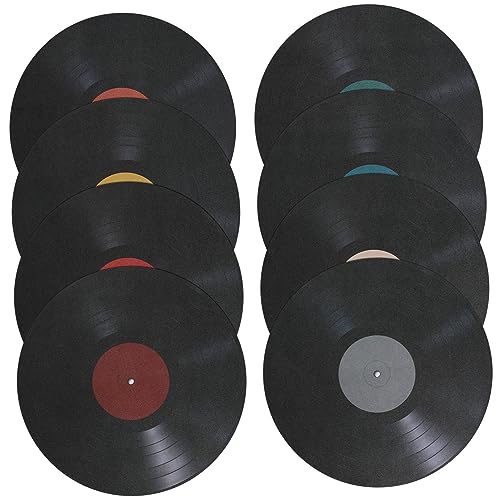 Angoily Wandkunst Aus -schallplatten 5 X 5 Cm Retro-wanddekoration für Zimmer Cafés und Bars von Angoily